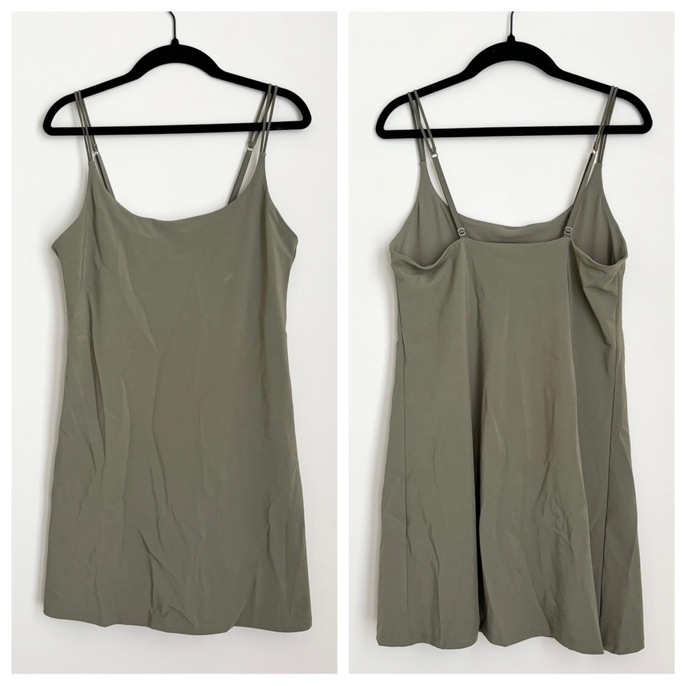 Abercrombie & Fitch Olive Green Slip Dress
